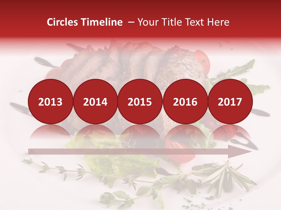 Cut Steak Charbroiled PowerPoint Template