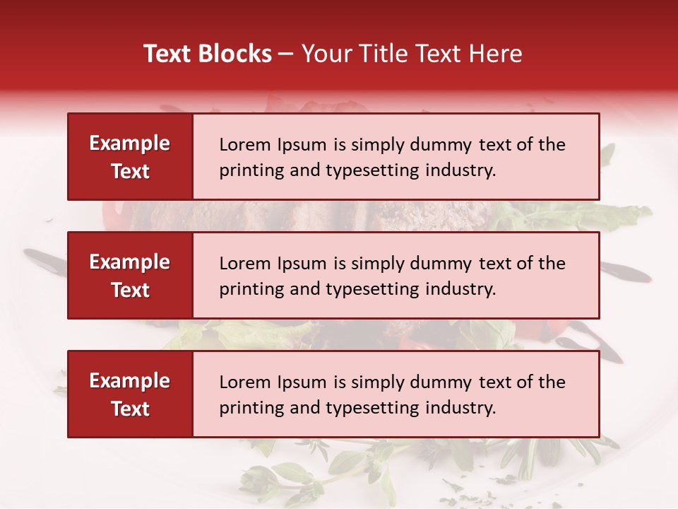 Cut Steak Charbroiled PowerPoint Template