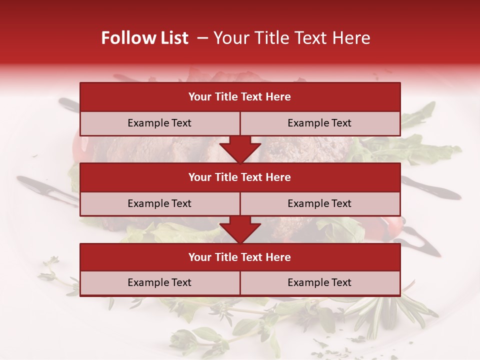 Cut Steak Charbroiled PowerPoint Template