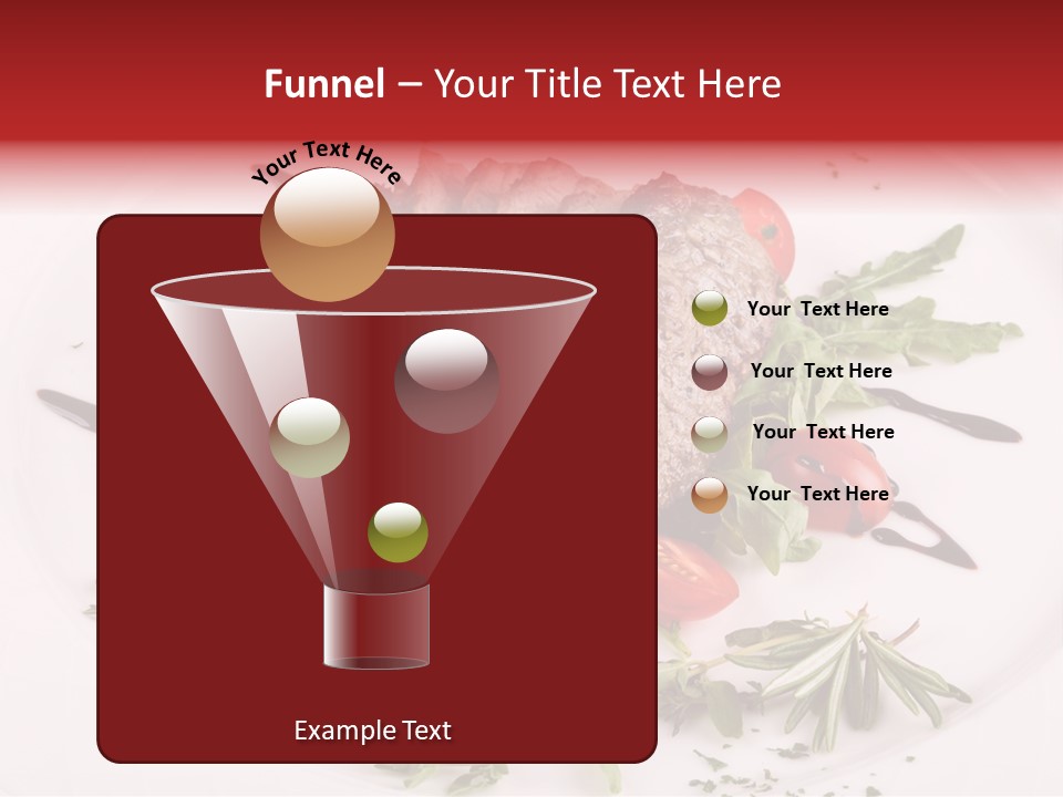 Cut Steak Charbroiled PowerPoint Template