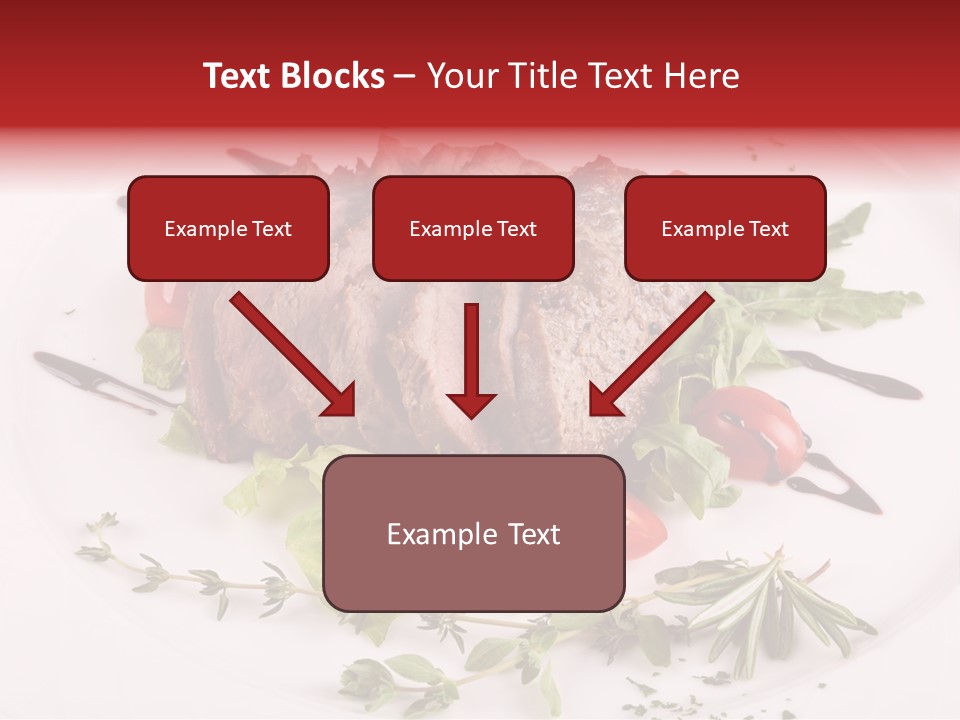 Cut Steak Charbroiled PowerPoint Template