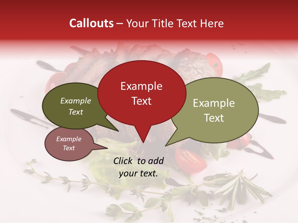 Cut Steak Charbroiled PowerPoint Template