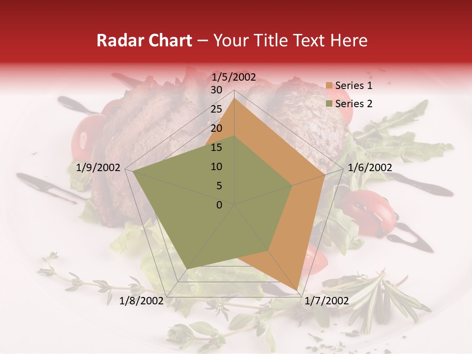 Cut Steak Charbroiled PowerPoint Template