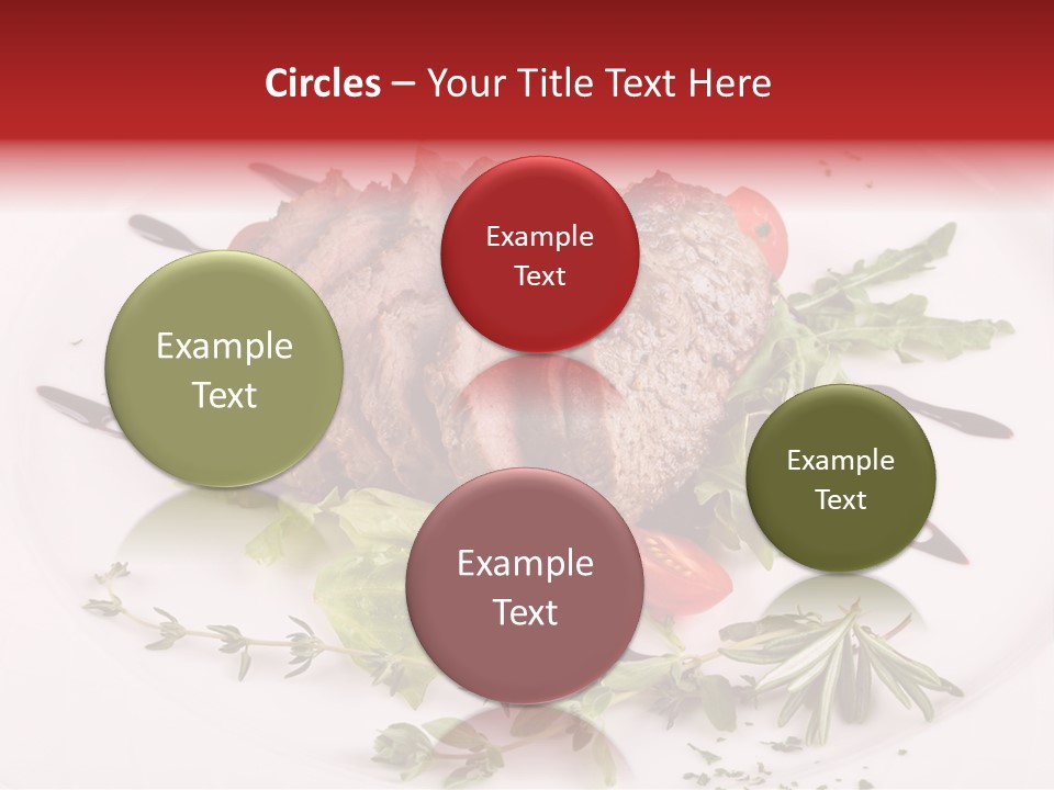 Cut Steak Charbroiled PowerPoint Template