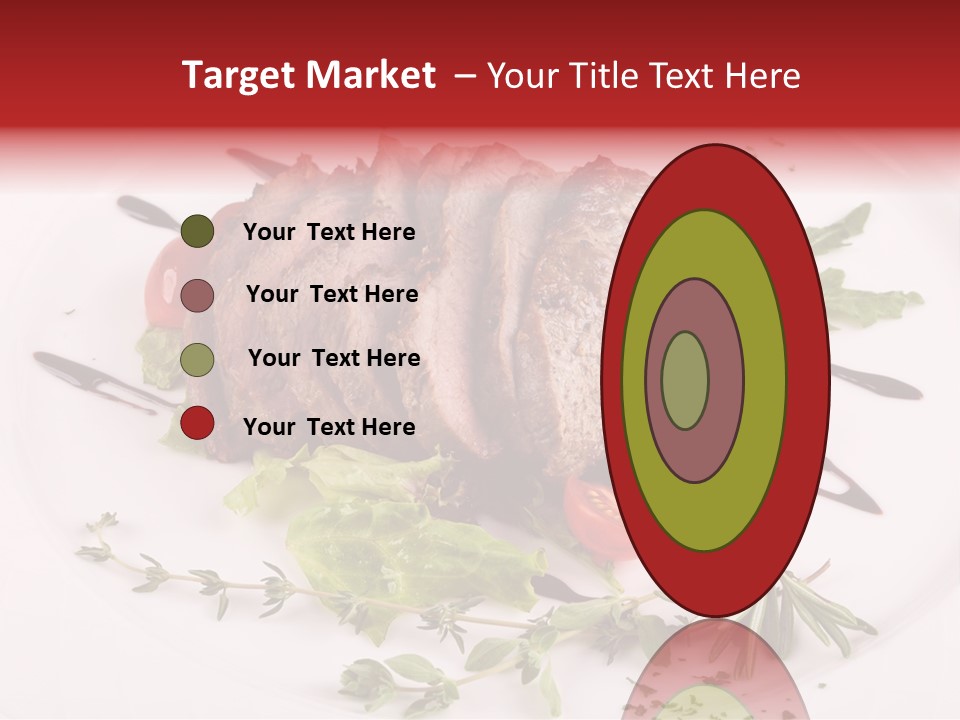 Cut Steak Charbroiled PowerPoint Template