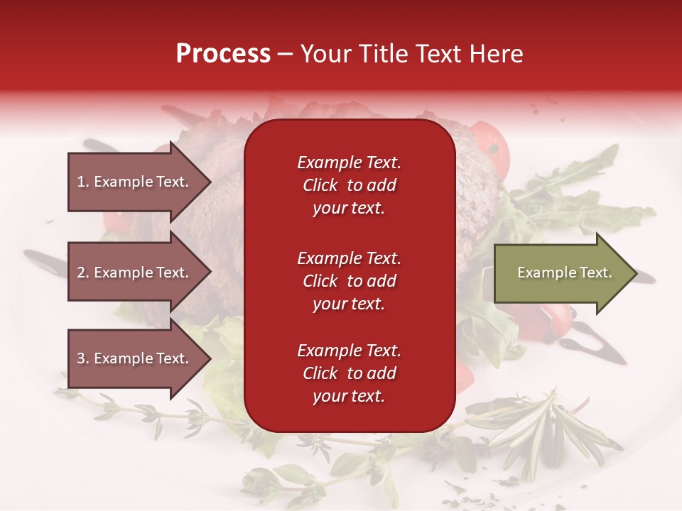 Cut Steak Charbroiled PowerPoint Template