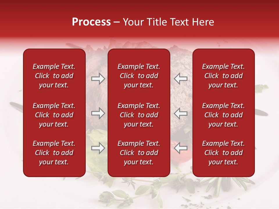 Cut Steak Charbroiled PowerPoint Template
