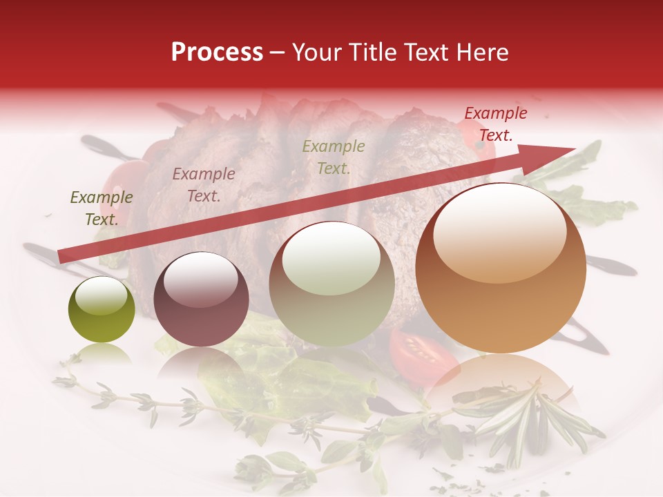 Cut Steak Charbroiled PowerPoint Template