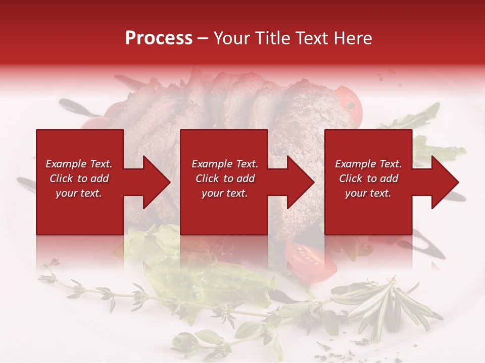 Cut Steak Charbroiled PowerPoint Template