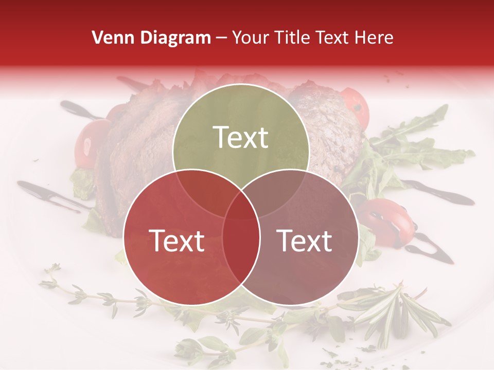 Cut Steak Charbroiled PowerPoint Template