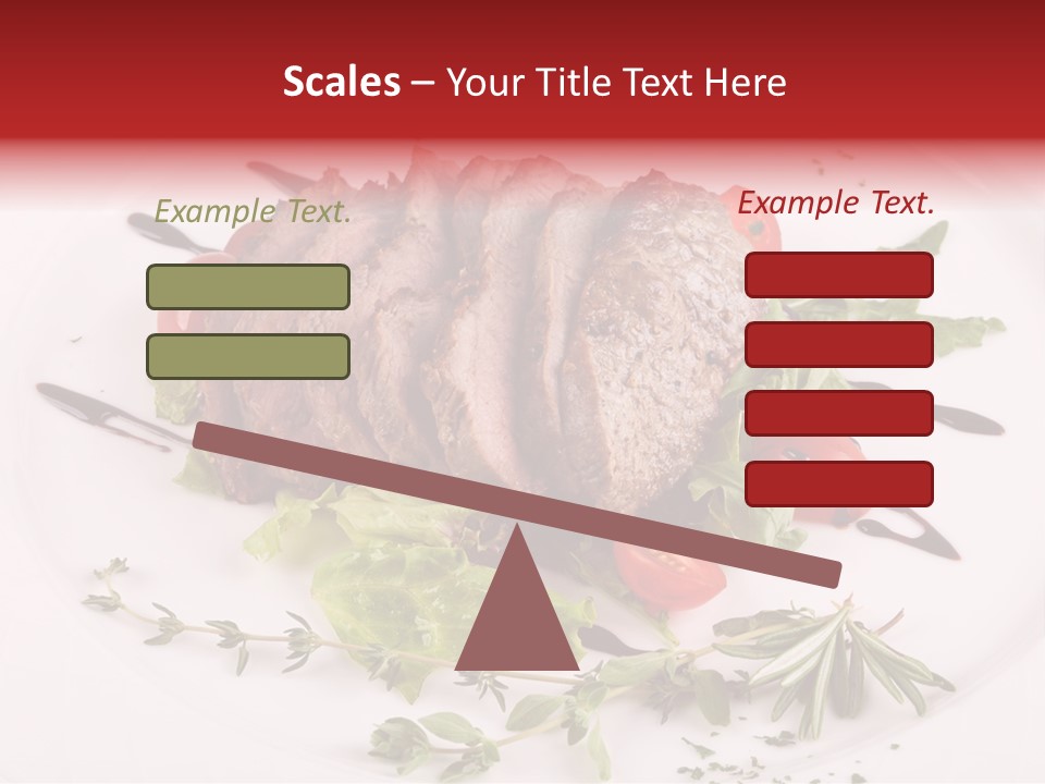 Cut Steak Charbroiled PowerPoint Template