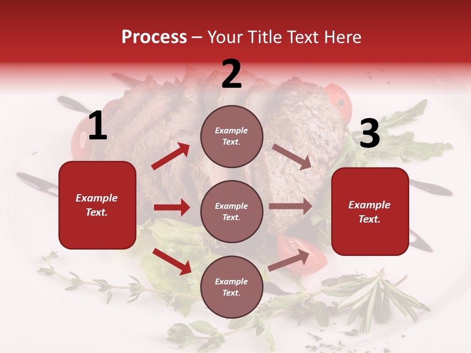 Cut Steak Charbroiled PowerPoint Template