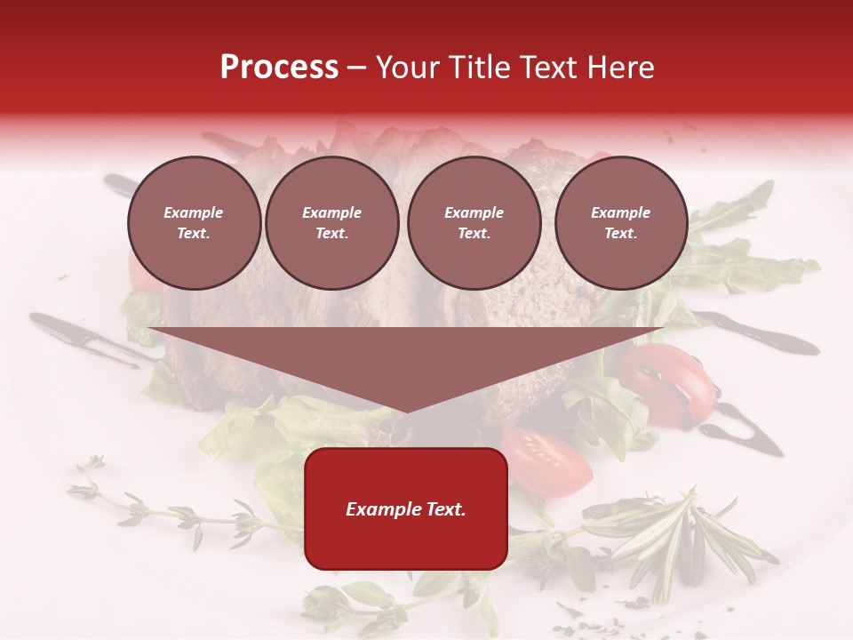 Cut Steak Charbroiled PowerPoint Template