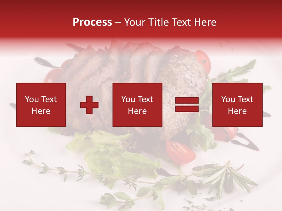 Cut Steak Charbroiled PowerPoint Template