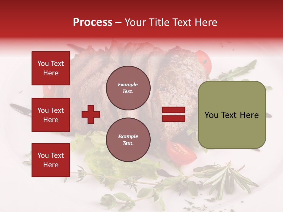 Cut Steak Charbroiled PowerPoint Template