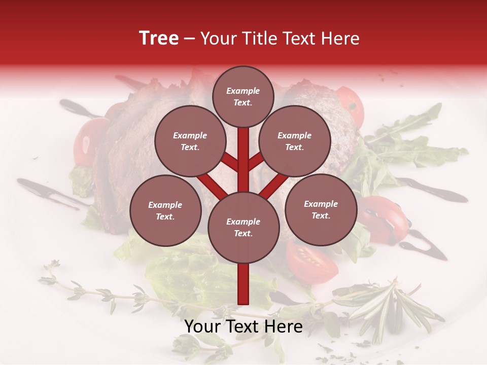 Cut Steak Charbroiled PowerPoint Template