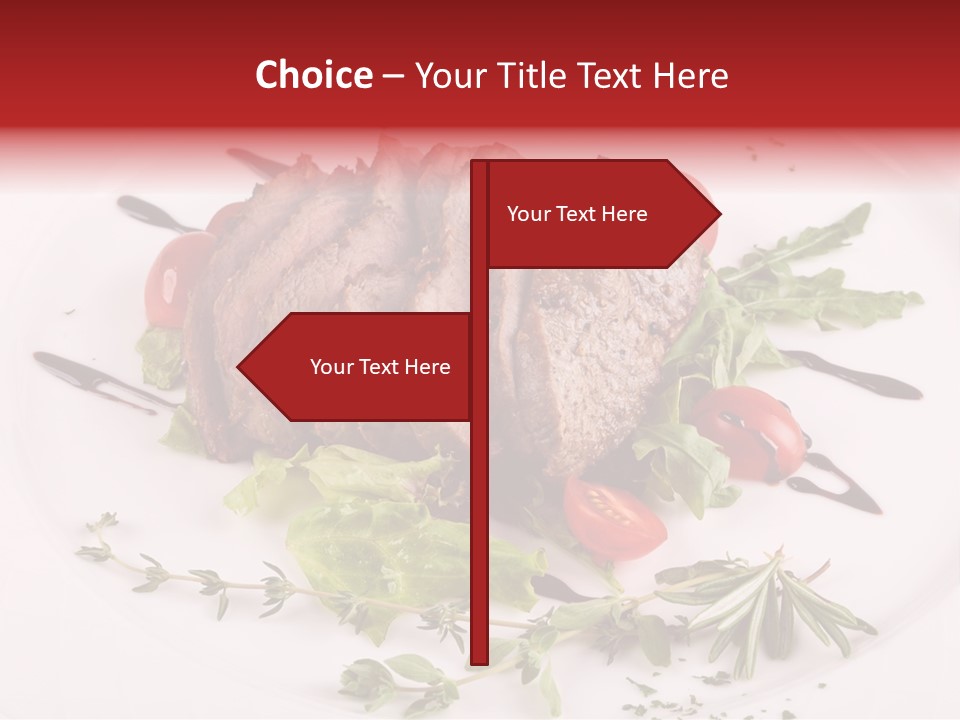 Cut Steak Charbroiled PowerPoint Template