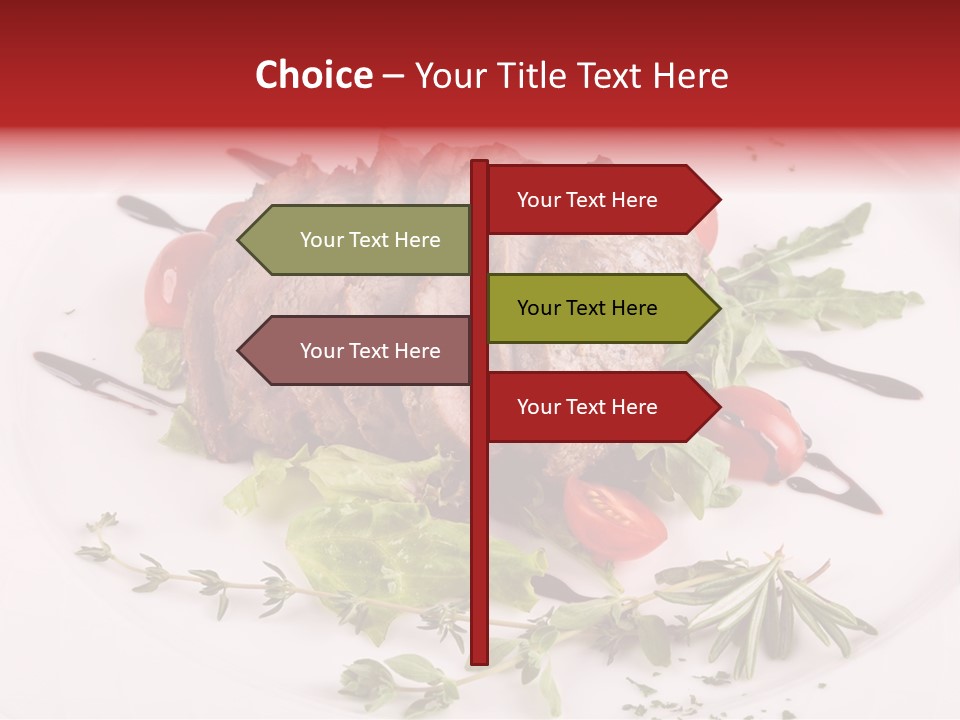 Cut Steak Charbroiled PowerPoint Template