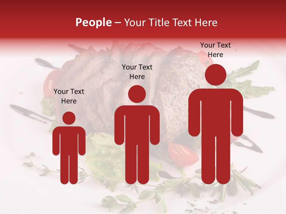 Cut Steak Charbroiled PowerPoint Template