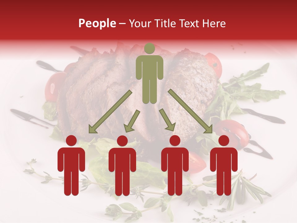 Cut Steak Charbroiled PowerPoint Template