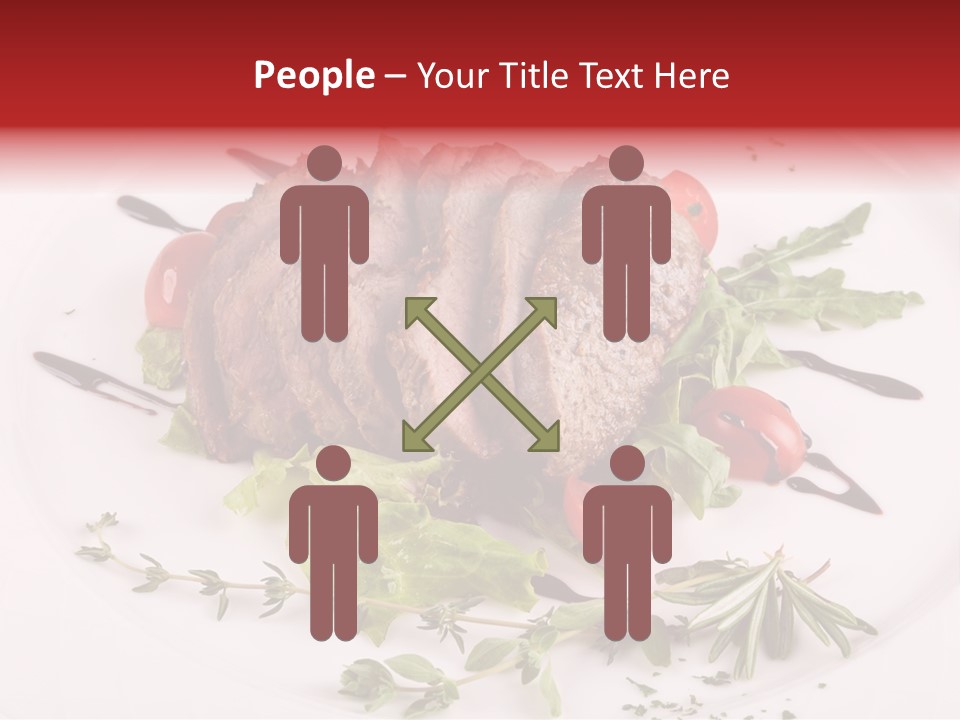 Cut Steak Charbroiled PowerPoint Template