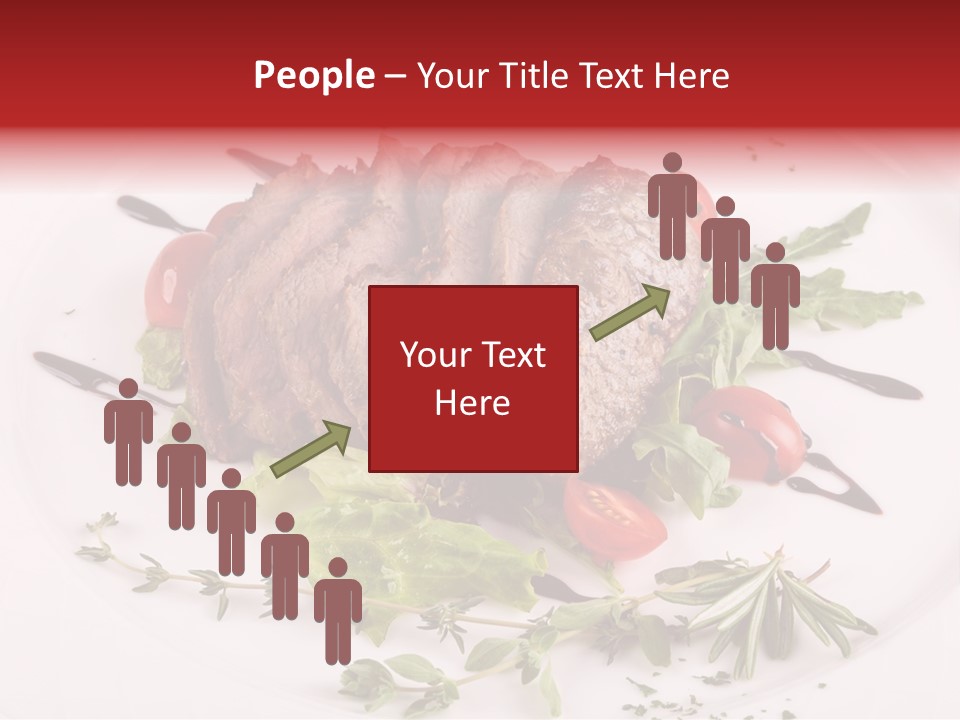 Cut Steak Charbroiled PowerPoint Template