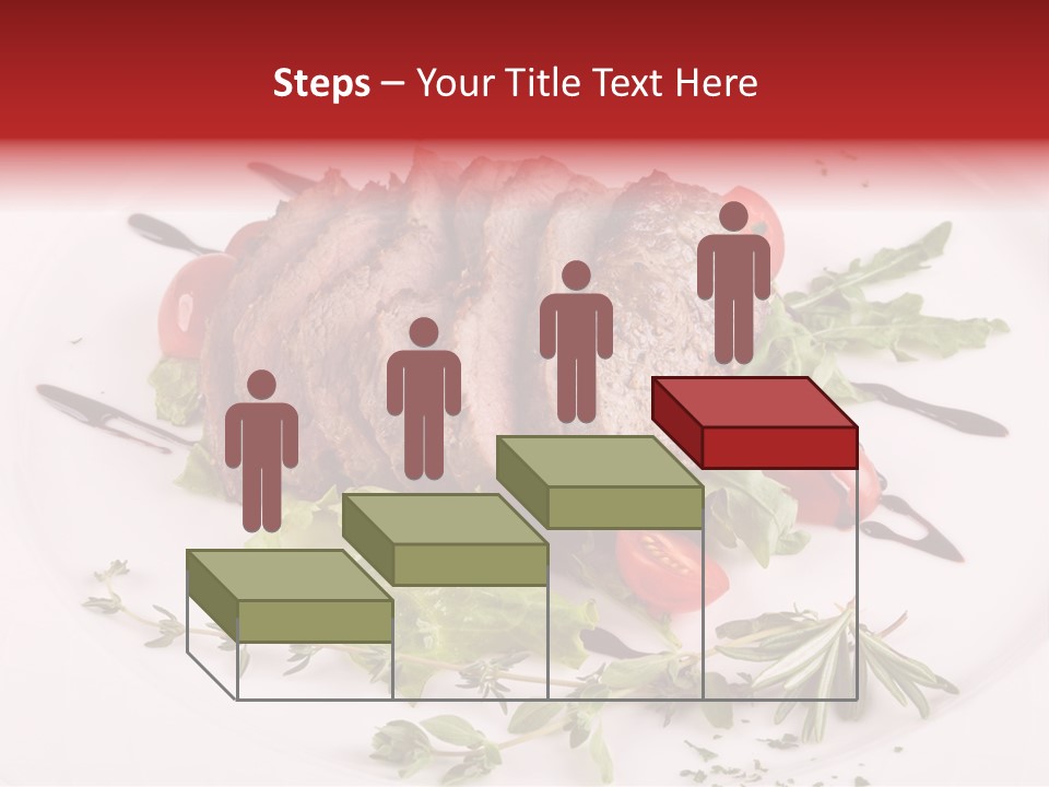 Cut Steak Charbroiled PowerPoint Template