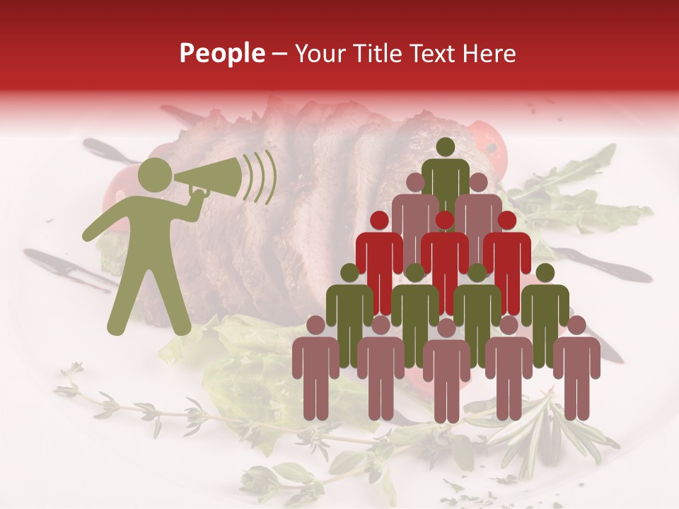 Cut Steak Charbroiled PowerPoint Template