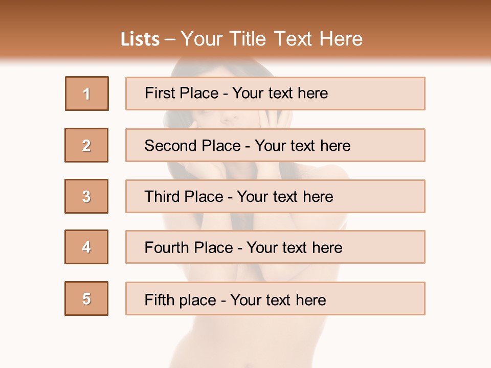Young Expression Lips PowerPoint Template