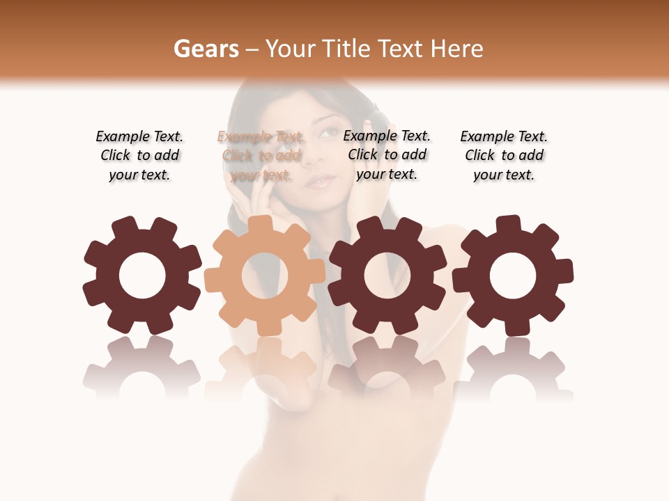 Young Expression Lips PowerPoint Template