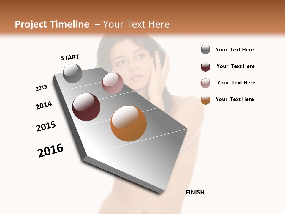 Young Expression Lips PowerPoint Template