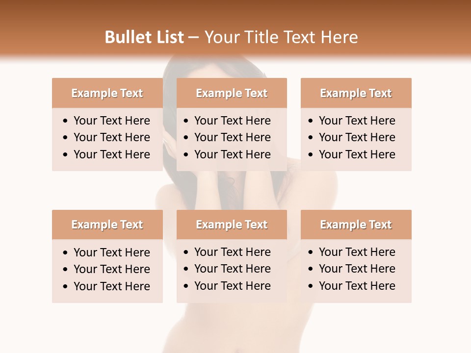 Young Expression Lips PowerPoint Template