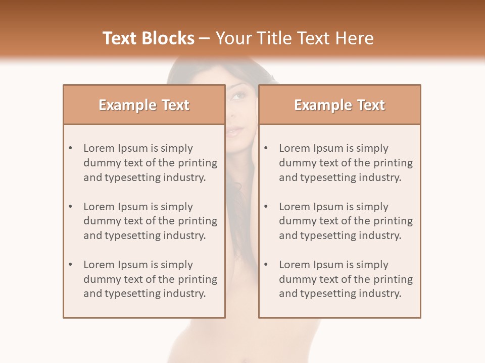 Young Expression Lips PowerPoint Template