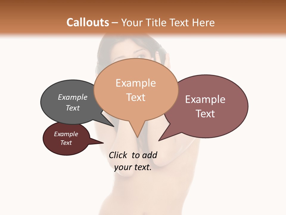 Young Expression Lips PowerPoint Template