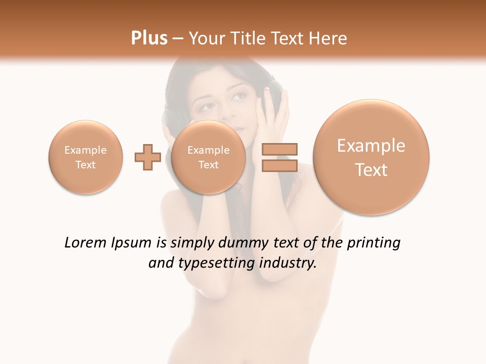 Young Expression Lips PowerPoint Template