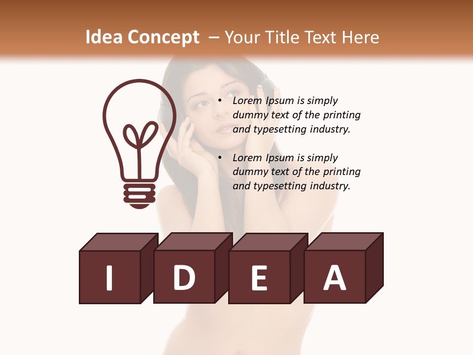 Young Expression Lips PowerPoint Template