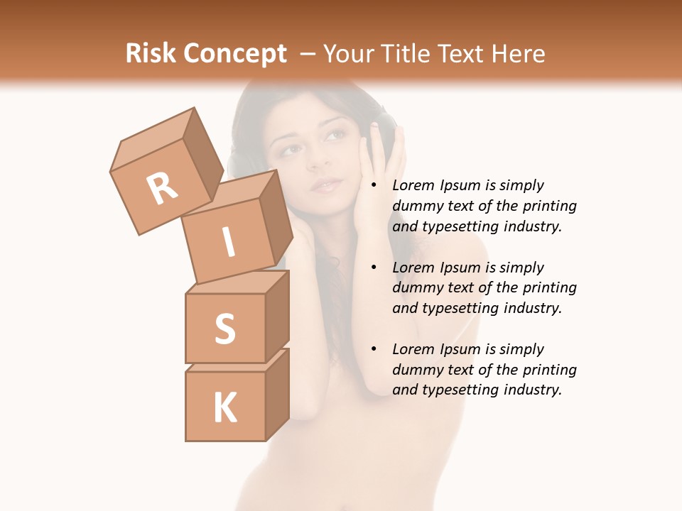 Young Expression Lips PowerPoint Template