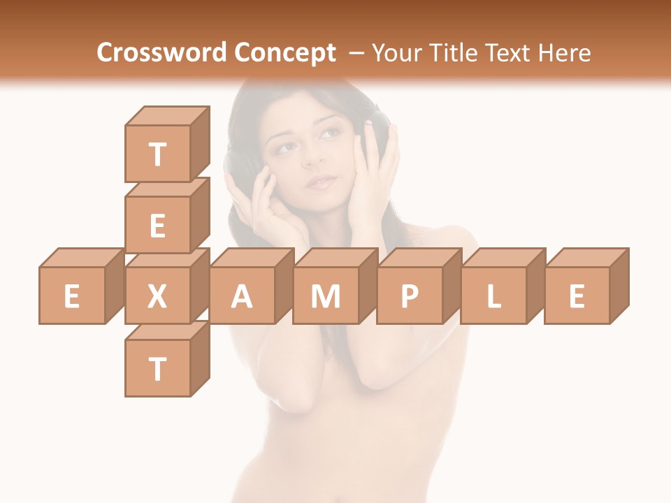 Young Expression Lips PowerPoint Template