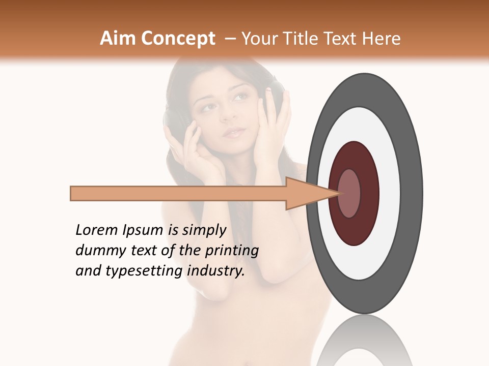 Young Expression Lips PowerPoint Template