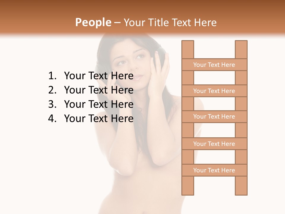 Young Expression Lips PowerPoint Template