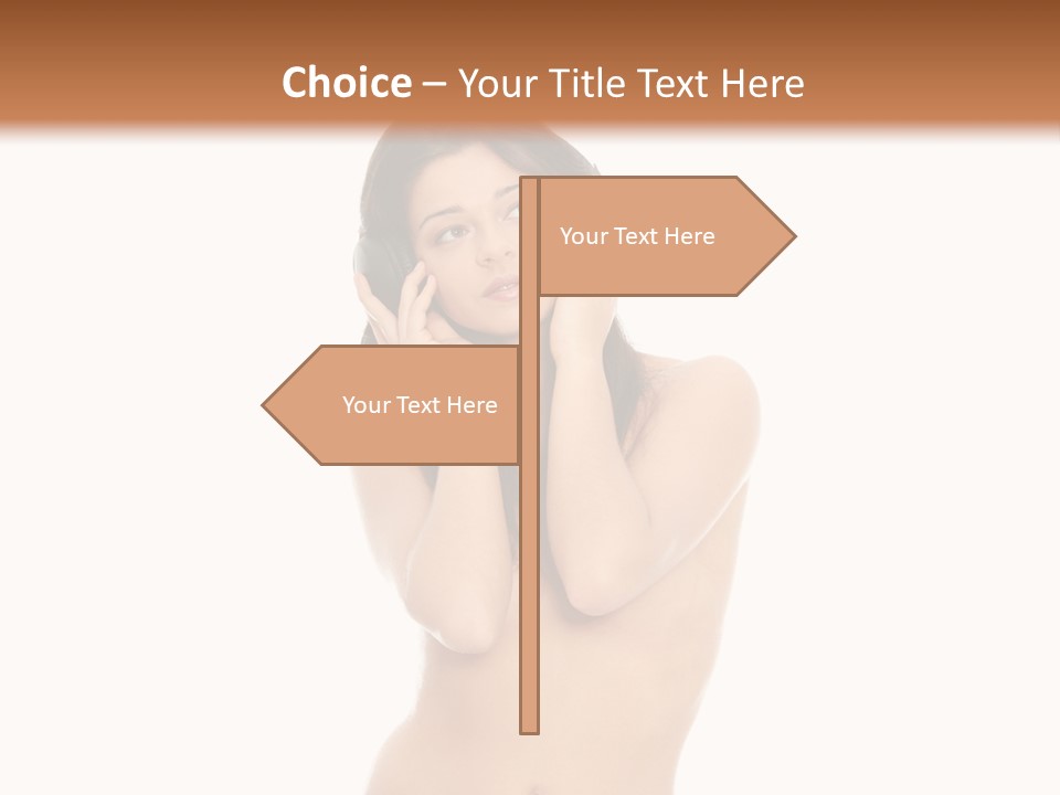 Young Expression Lips PowerPoint Template