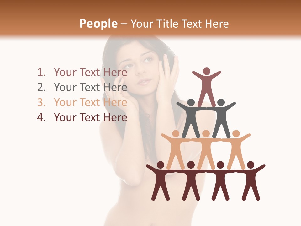 Young Expression Lips PowerPoint Template