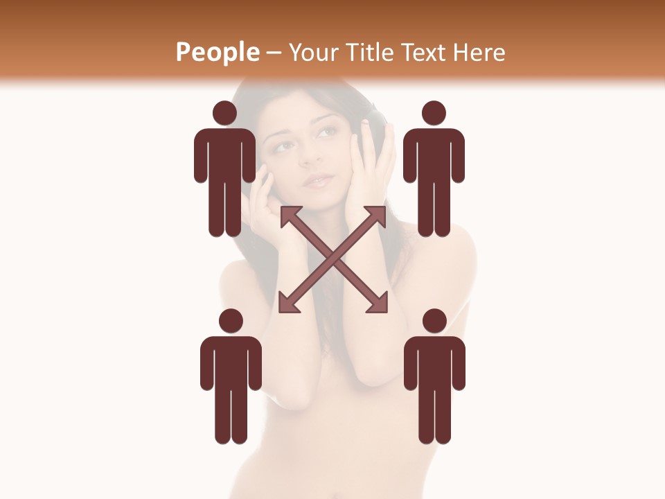 Young Expression Lips PowerPoint Template