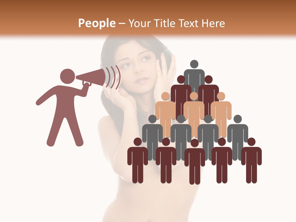 Young Expression Lips PowerPoint Template