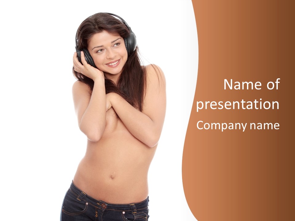 Female Studio Entertainment PowerPoint Template