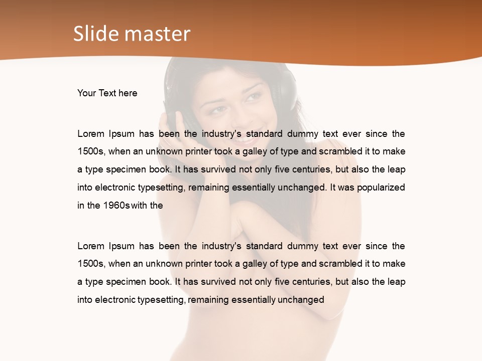 Female Studio Entertainment PowerPoint Template