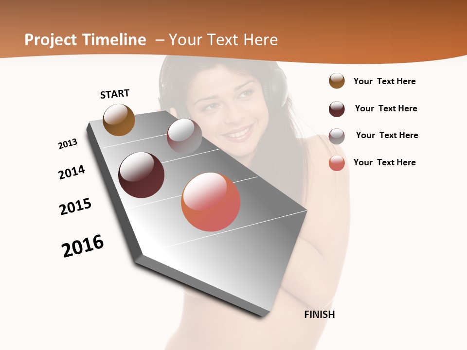 Female Studio Entertainment PowerPoint Template