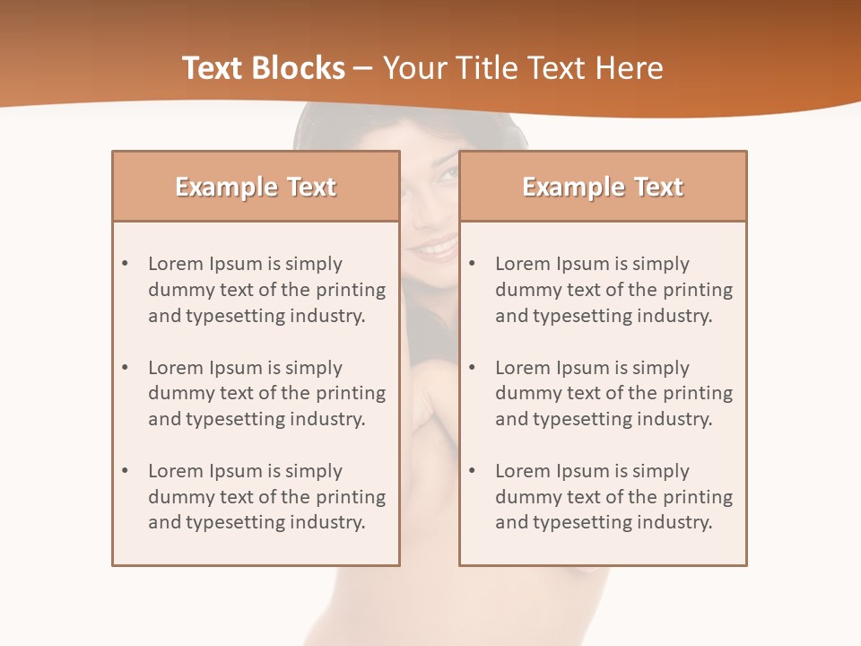 Female Studio Entertainment PowerPoint Template