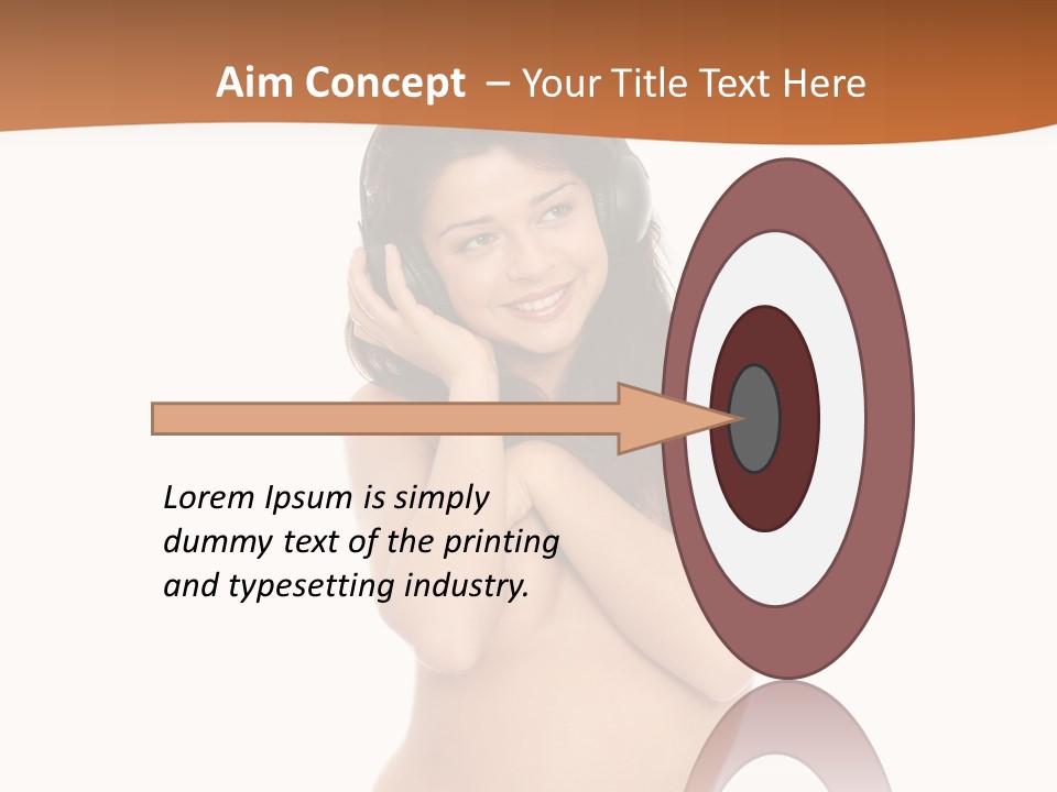 Female Studio Entertainment PowerPoint Template