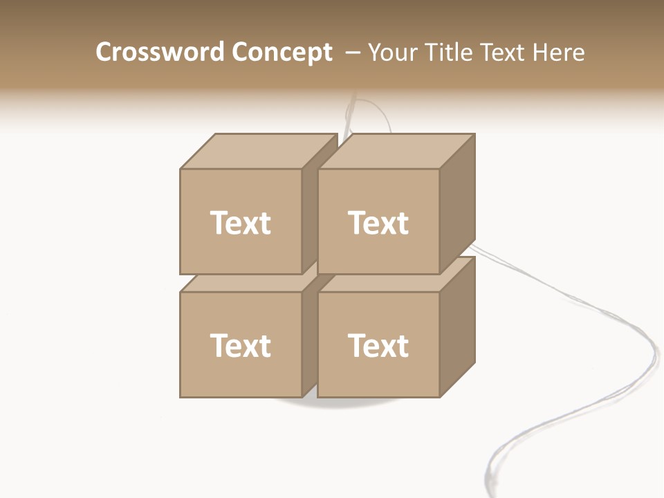 Black Needle Isolated PowerPoint Template